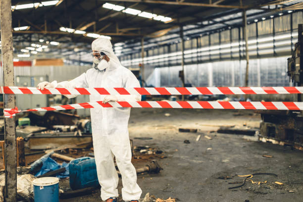 Professional Biohazard Cleanup technician working in Ada, MI
